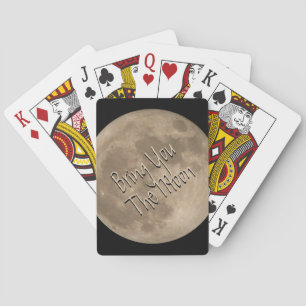 Moon Playing Karten Vollmond Karten Moon Geschenke Spielkarten