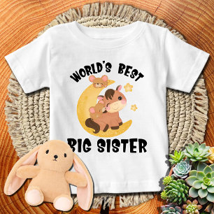 Moon Pony World's Best Big Sister Baby T-shirt