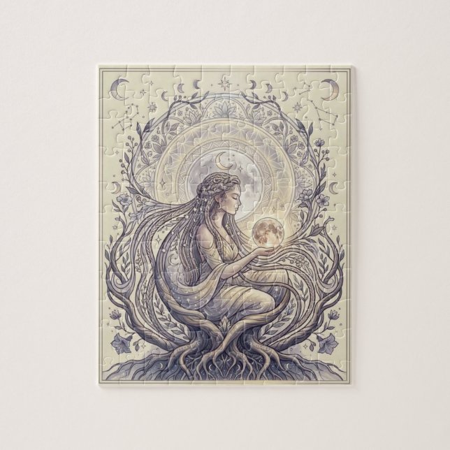Moon Priestess Goddess Puzzle (Vertikal)