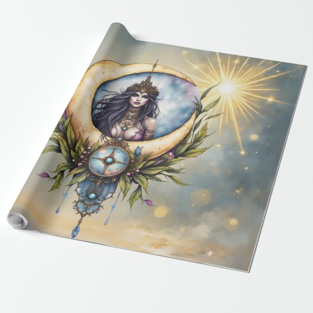 Moon Priestess – Keeper of the Celestial Balance.  Geschenkpapier (Ungerollt)
