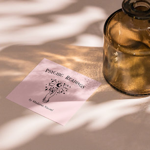 MOON PSYCHIC MEDIUM PALM LESER FORTUNE TELLER QUADRATISCHE VISITENKARTE
