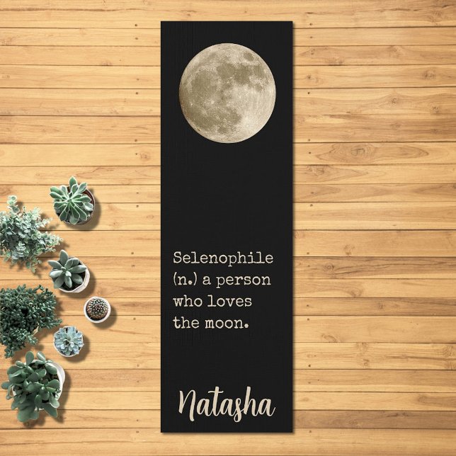 Moon Quote Celestial Spiritueller Space Individuel Yogamatte (Von Creator hochgeladen)