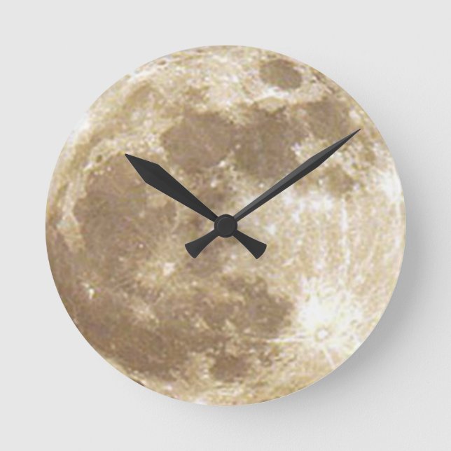 Moon Runde Wanduhr (Vorderseite)