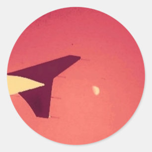 MOON RUNDER AUFKLEBER