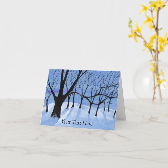 Moon Shadows Karte (Gelbe Blume)