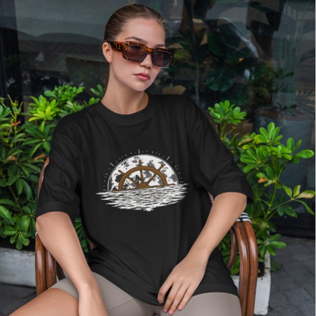 Moon Ship Lenkrad T-Shirt (Von Creator hochgeladen)