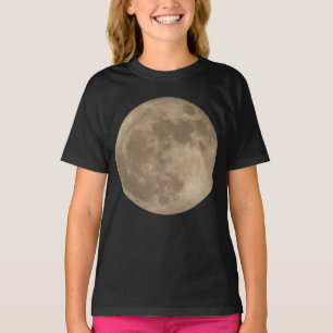 Moon Shirt Full Moon T - Shirt Girl's Bio Shirt