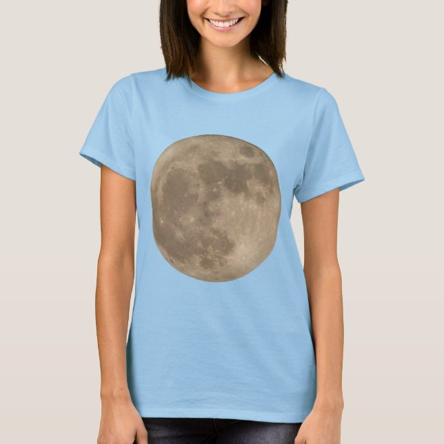 Moon Shirt Vollmond T - Shirt Frauenmond Shirt (Vorderseite)