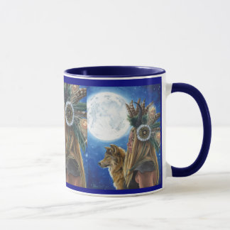 Moon Song Mug Viking Mug Wolf Mug Native American Tasse