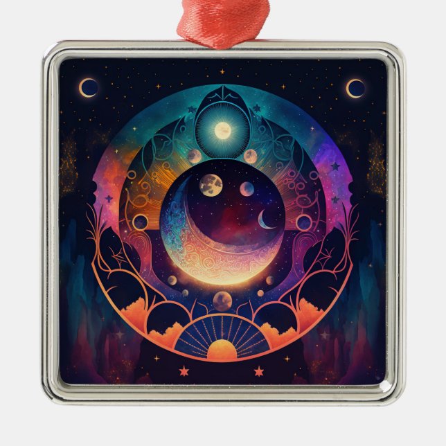 Moon Soul Ornament Aus Metall (Vorne)