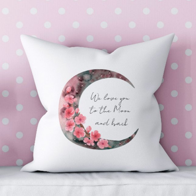 Moon Spring Blume Baby Girl Boho Kinderzimmer Kissen (Von Creator hochgeladen)