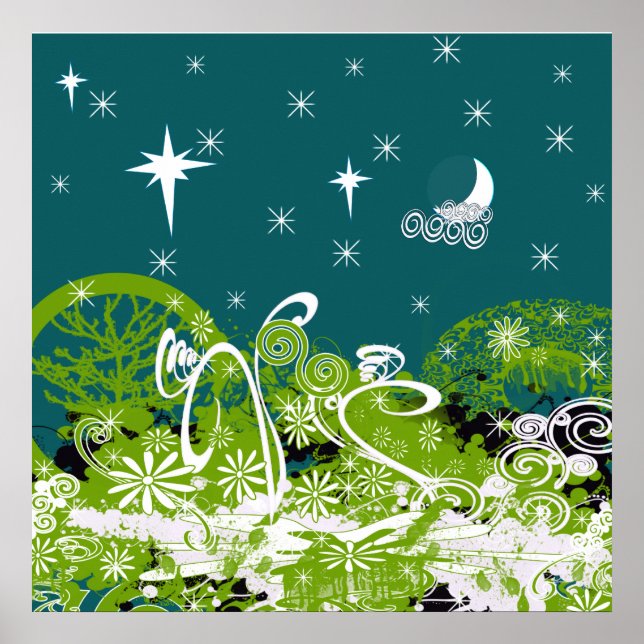 Moon Star Platsch Poster (Vorne)