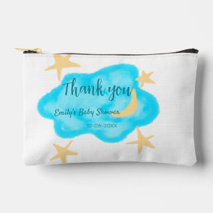 Moon Star Wolken Aquarell Babydusche geben Namen Zubehörtasche