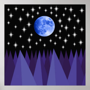 Moon Starlight Poster