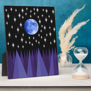 Moon Starlight Tabletop Plaque mit Easel Fotoplatte