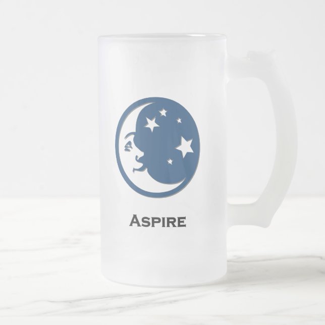 Moon Stars Aspire Mattglas Bierglas (Rechts)