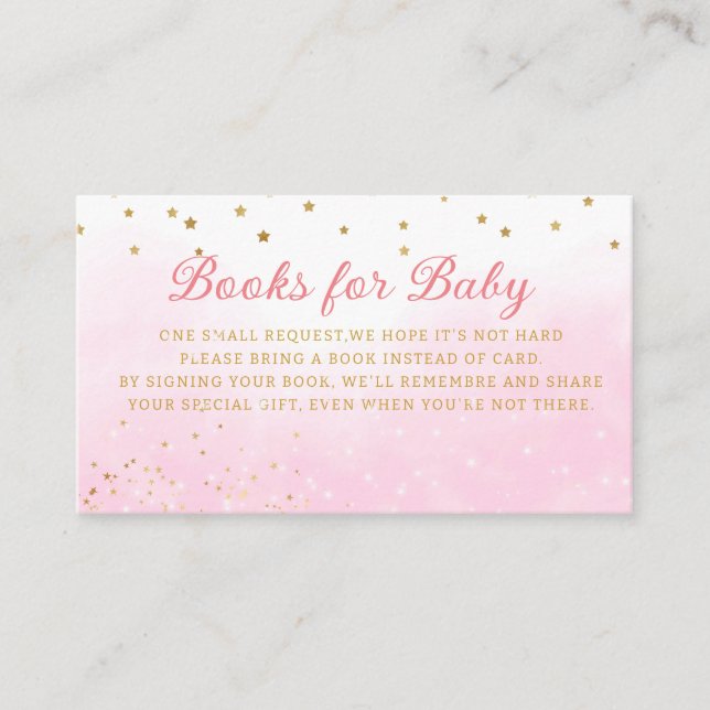 Moon Stars Baby Duschbücher für Baby Begleitkarte (Vorderseite)