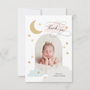 Moon Stars Clouds Arch Foto Bunte Vielen Dank Dankeskarte