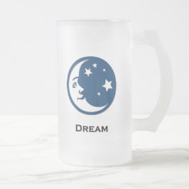 Moon Stars Dream Mattglas Bierglas