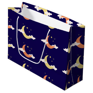 Moon & Stars Große Geschenktasche Geschenktüte