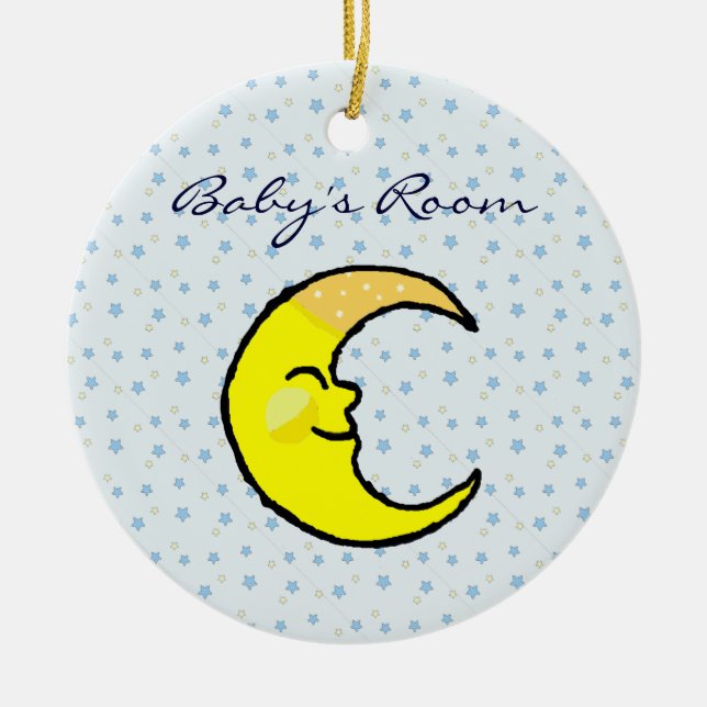 Moon & Stars Keramikornament (Vorne)