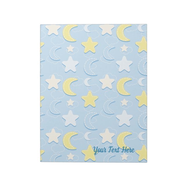 Moon & Stars Muster Notizblock (Rotiert)