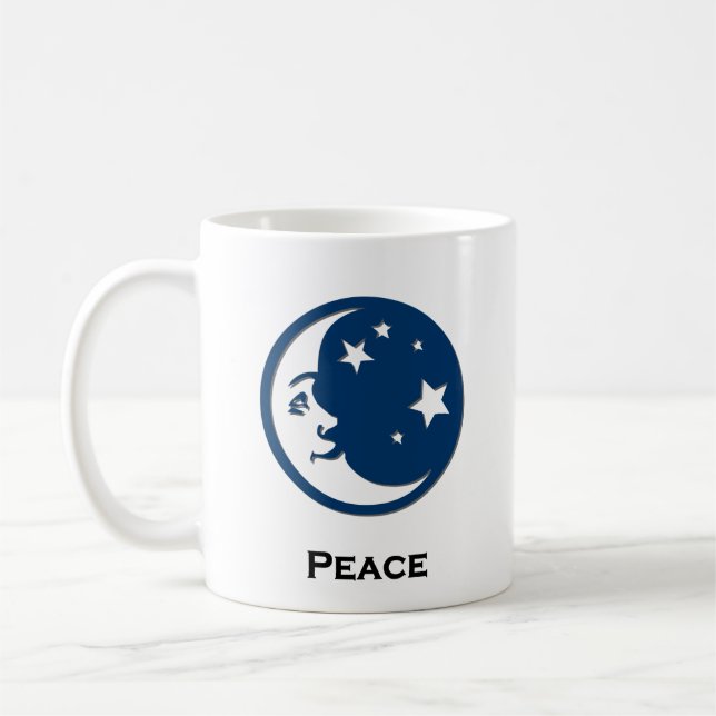 Moon Stars Peace Kaffeetasse (Links)
