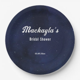 Moon Stars & String Lights Brautparty Pappteller