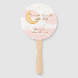 Moon Stars Twinkle Twinkle Girl Babydusche Fächer
