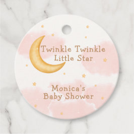 Moon Stars Twinkle Twinkle Girl Babydusche Geschenkanhänger