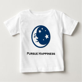 Moon Stars verfolgen Glück Baby T-shirt