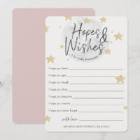 Moon startet Hoffnungen & Wünsche Girl Baby Shower