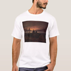 Moon Steigen über das Meer, 1822 (Öl auf Leinwan T-Shirt