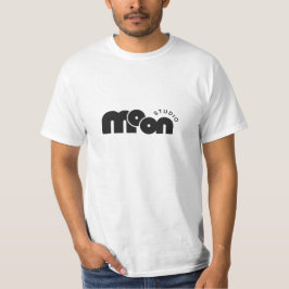 Moon Studio Logo Typografie T-Shirt