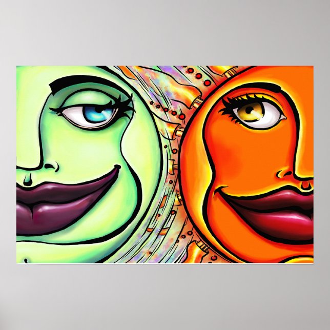 Moon & Sun Poster (Vorne)