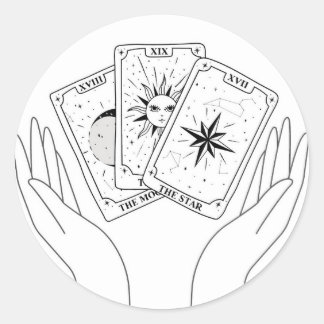 Moon, Sun und Star Tarot Sticker