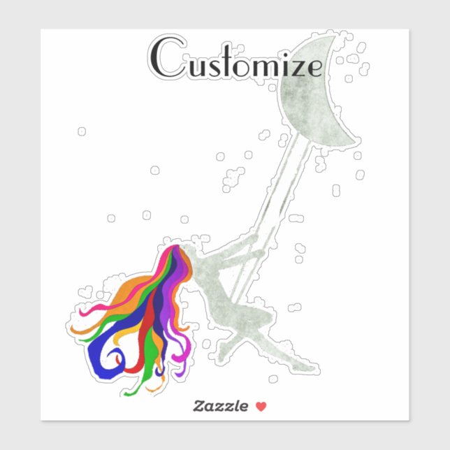 Moon Swingredhead Thunder_Cove Aufkleber (Blatt)