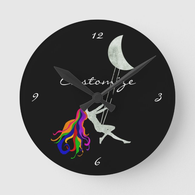 Moon Swingredhead Thunder_Cove Runde Wanduhr (Vorderseite)