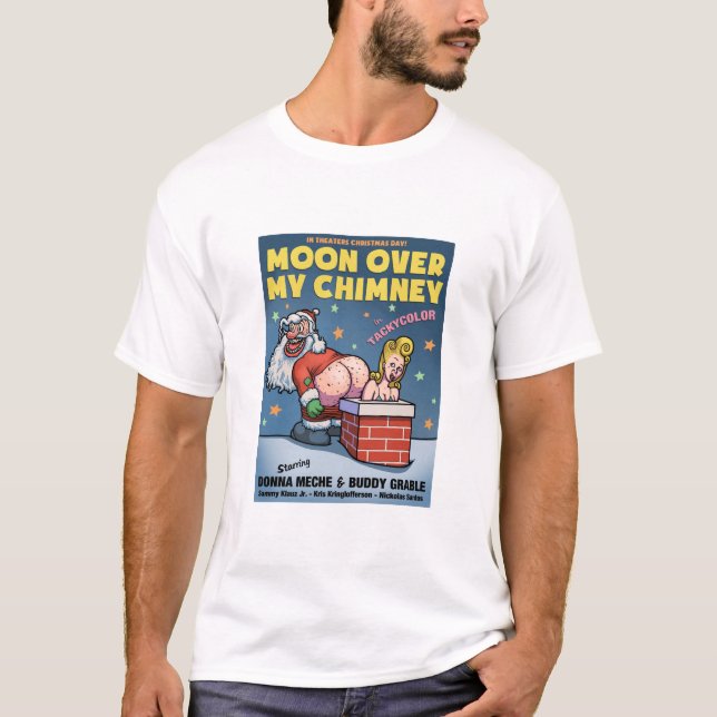 Moon über meinem Kamin T-Shirt (Vorderseite)