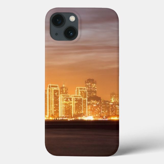 Moon über San Francisco am unklaren Dezember Case-Mate iPhone Hülle (Rückseite)
