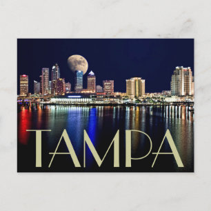 MOON ÜBER TAMPA BAY ! POSTKARTE