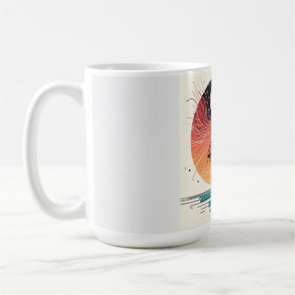Moon & Umbrella Surreal Boho Line Kaffeetasse