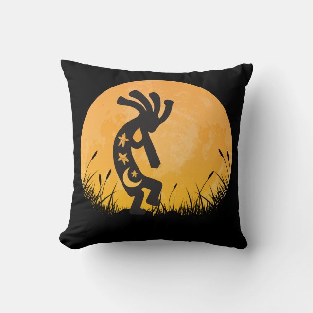 Moon und Kokopelli Keuchkissen Kissen (Vorderseite)