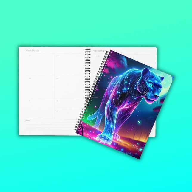 Moon und Panther Holographic Neon farbenfroh | Planer (Von Creator hochgeladen)