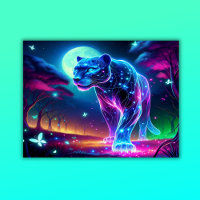 Moon und Panther Holographic Neon farbenfroh |