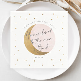 Moon und Sterne Babydusche Serviette