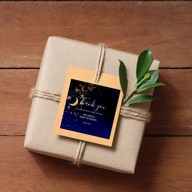 Moon und Sterne danke Ihnen Aufkleber (Von Creator hochgeladen)