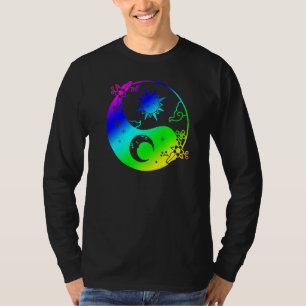 Moon und Sun Om Tree of Life Buddhist Mandala Yin T-Shirt