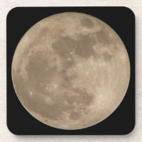 Moon-Untersetzer passen sich Vollmond-Drink-Küsten