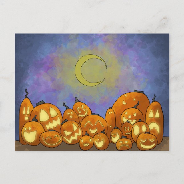 Moon View Party Postkarte (Vorderseite)